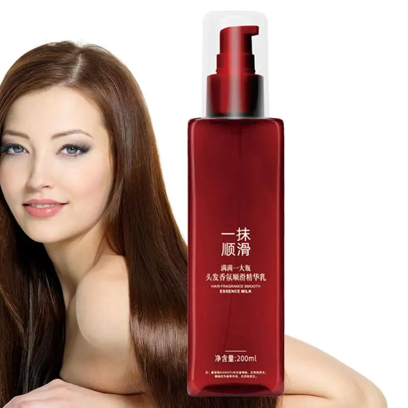 

Hair Smoothing Leave-in Essence Conditioner 200ml Hair Care Anti-Frizz Control Hair Serum For Curly Dry Damaged Hair