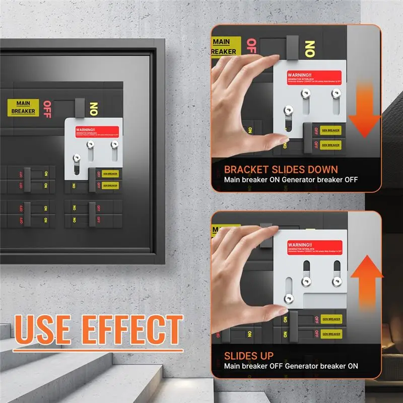 발전기 인터록 발전기 제어 링크 하드웨어 차단기 패널 스위치 150 또는 200A 차단기 박스-[Kiri-XK]
