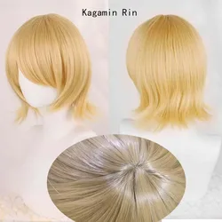 Cosplay Wig with Rose Net - Heat - Resistant Synthetic Anime Hair (Kagamin Rin)