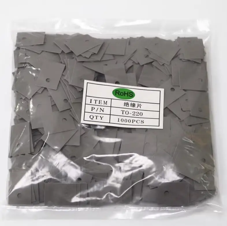 100 pieces TO220 Silicon Insulation Pad with Transistor