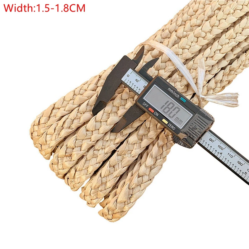 45 Meters Natural Typha Plant Straw Grass Rope Handmade Straw Rattan Braids DIY Crafts Material Home Chair Basket Table Decor