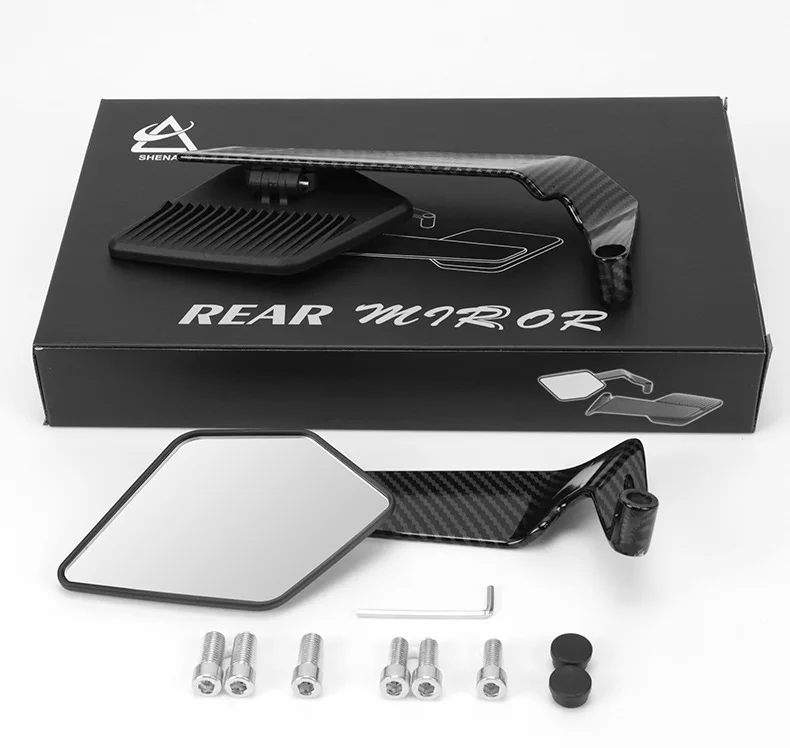 야마하 XMAX, 가와사키 Z800 Z750 Z125, 듀크 990, 혼다 NMAX PCX AEROX용 조절식 회전 오토바이 사이드 리어뷰 미러