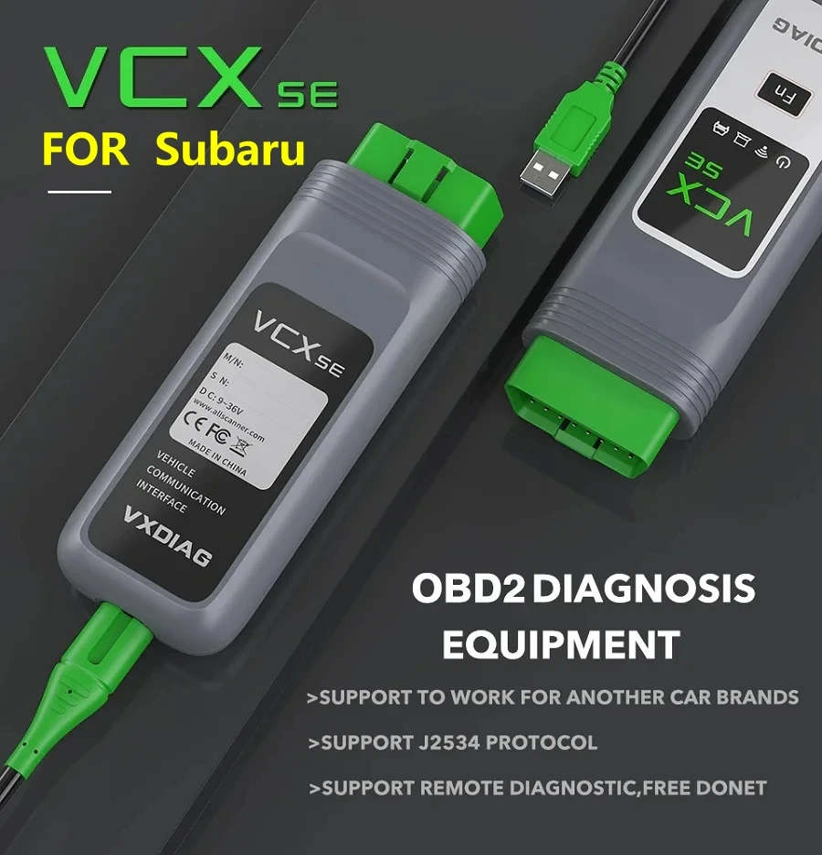 

Диагностический инструмент VXDIAG VCX SE для Subaru OBD2, с программным обеспечением 2022 SSM3 SSM4, поддержка Wi-Fi, лучшее качество