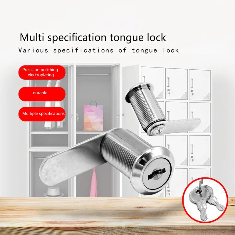 16/20/25/30mm Cam Lock Door Cabinet Mailbox Drawer Cupboard Locker + 2 Keys DIY Cabinet Tools