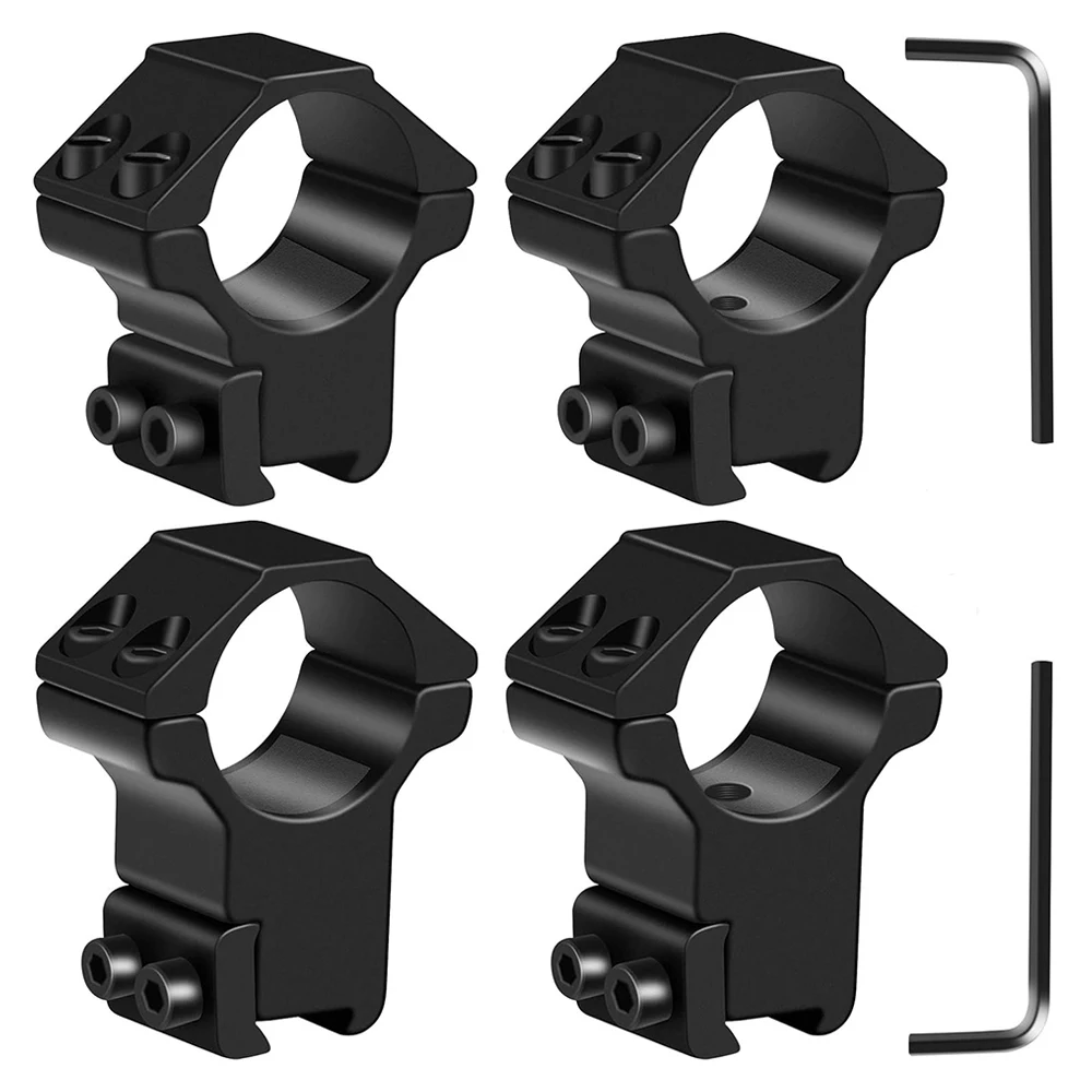 1" Dovetail Scope Rings 2Pcs High Profile & 2Pcs Medium Profile for 11mm Dovetail Rails Tactical Flas for rifle scope mount ring rifle scope mount