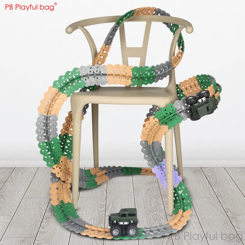 Children Anti gravity rail car Kid\'s track car set Electric jeep Rail cars Boys Assembled Toy set Birthday Gifts AC94