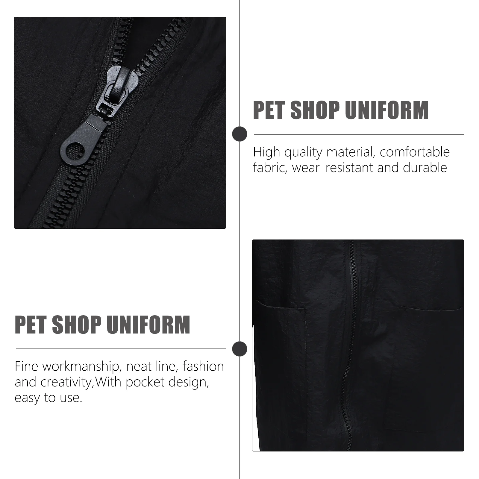 

Grooming Smock Women's Tunics Pet Grooming Work Clothes Apron Pet Beautician Clothes Haircutting Grooming Bathing Uniform Sleeve