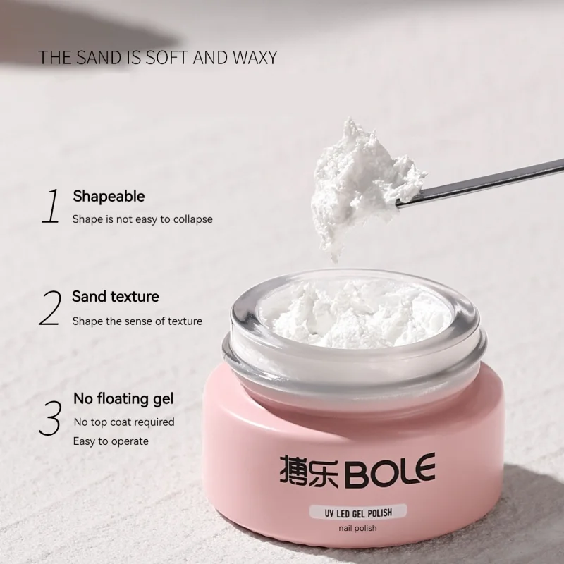 BOLE Gypsum Nail Gel Polish 8ML Wash Free 3D Micro Sculpture Nail Art Painting UV Gel Varnish Manicure Decorations