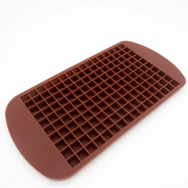 Silicone Ice Cube Maker 160 Ice Silicone Mold Compartments Mini Cubes Crushed Collapsible Cube Mold Kitchen Popsicle