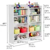 Bookshelf, Cube Toy Storage Organizer, Toddler Bookcase Storage Cabinet for Playroom, Bedroom, Kids Room, Living Room, Nursery 2