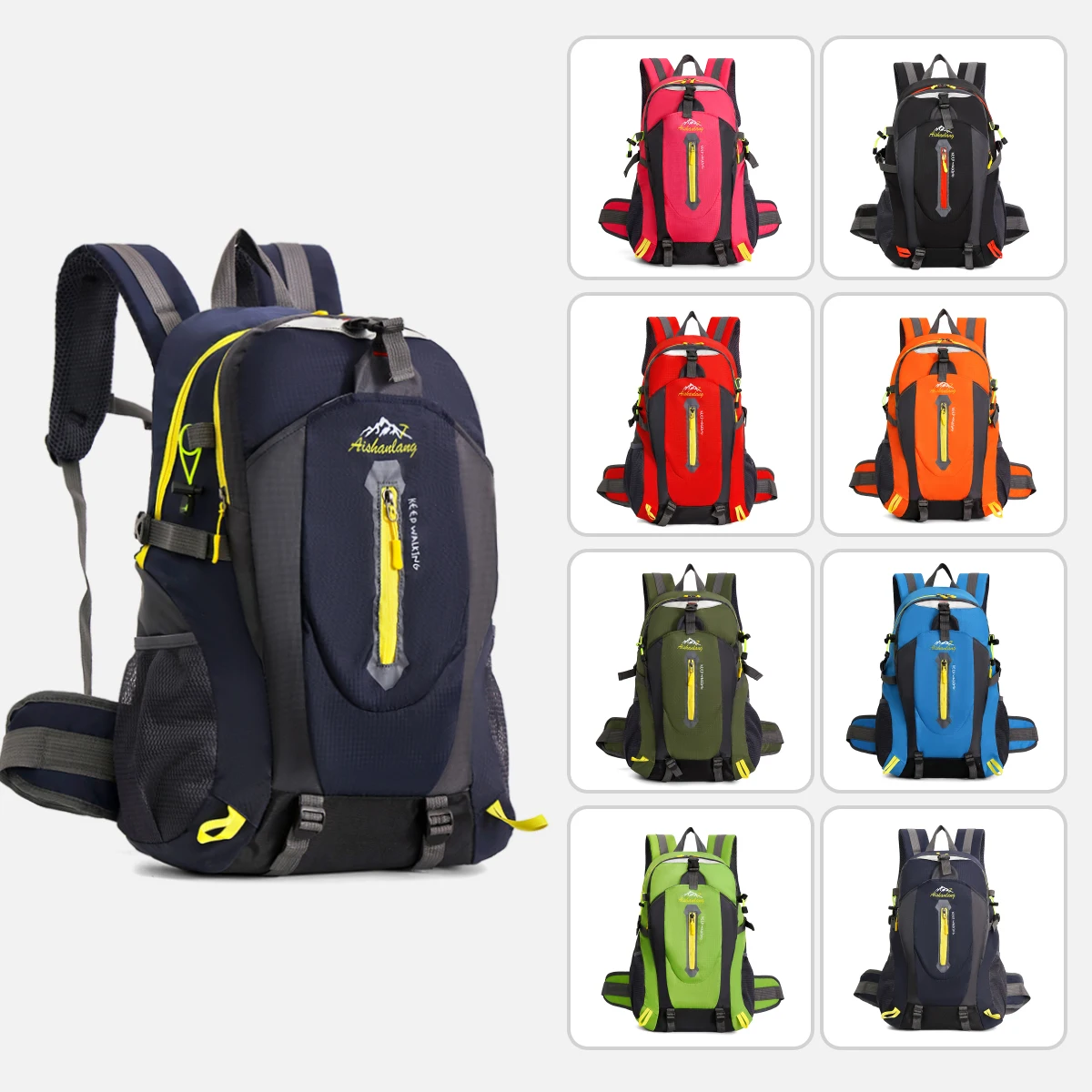 Outdoor Mountaineering Bag for Men and Women, Hiking, Fishing and Climbing Bag, Travel Backpack, Travel Backpack, Lightweight School Bag, Sports Bag, Overseas Cycling Bag