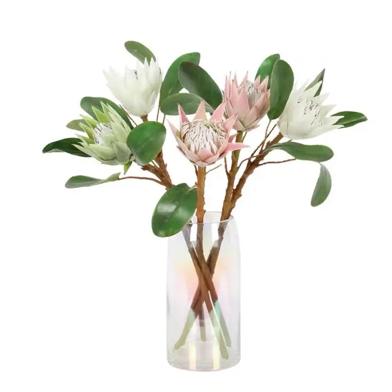 

Шампанское Protea Cynaroides принцесса на ощупь, искусственный цветок, украшение для свадьбы, вечеринки, шоппинга, стола, индиго