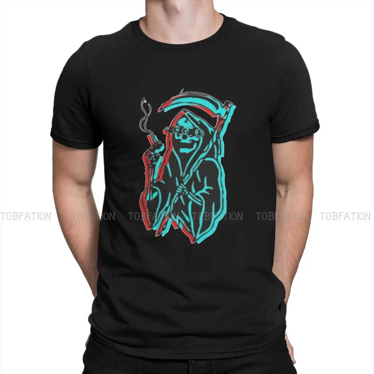 

Smokes Forward Observations Group Tshirt Alternative Punk T shirt Streetwear Homme Pure Cotton Oversized Short Sleeve Tops