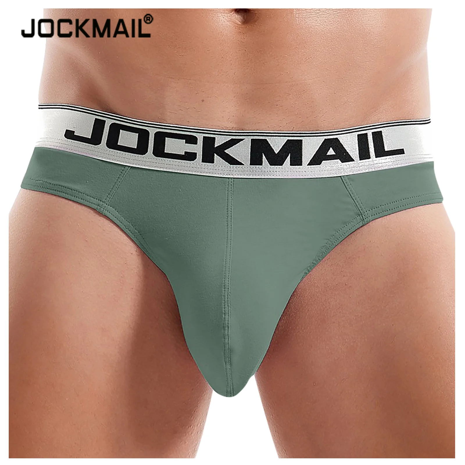 

JOCKMAIL Sexy Mens Briefs Gay Underwear Breathable Thong Male Sport Underpants Soft Panties Men Panties Cueca Masculina
