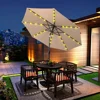 9FT Outdoor Patio Umbrella UV Protection For Garden Sturdy Structure All Weather Outdoor Umbrellas For Backyard Pool Holidays 6
