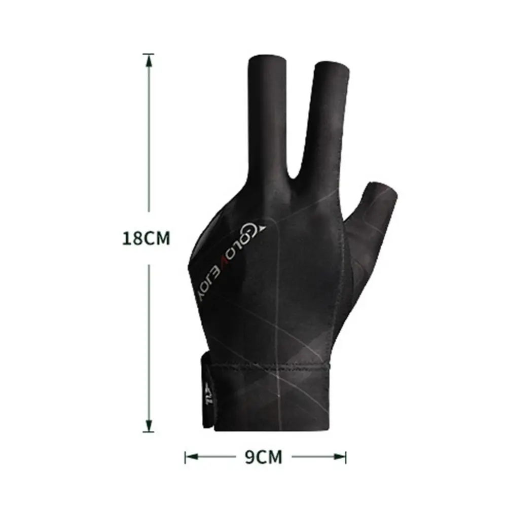 

Accessories Elasticity Wear-resistant Light Anti Skid Gloves Open 3 Fingers Gloves Billiards Gloves Three Finger Gloves