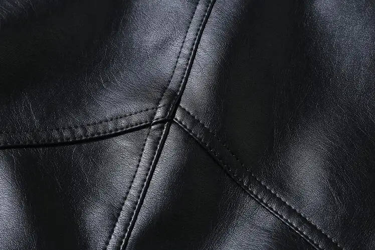 2023PU Leather Jacket Men Black Soft Leather Jacket Motorcycle Biker Fashion Leather Coa Male Bomber Jacket_voghion.com