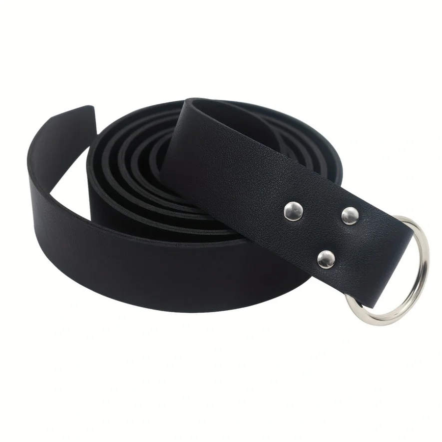 Vintage Medieval Waist Belt Viking Knight Waistband Gothic Medieval Buckle Belt PU Leather Larp Cosplay Costume Accessories