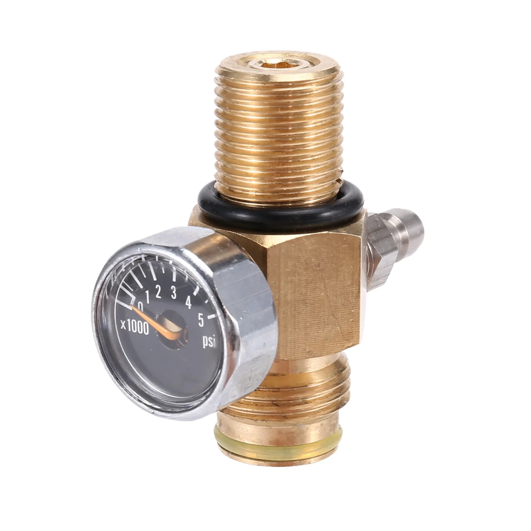 PCP Air Tank Cylinder Regulator Adjustable Pressure 0-2800Psi & HPA Tank Pin Valve 300Bar M18X1.5