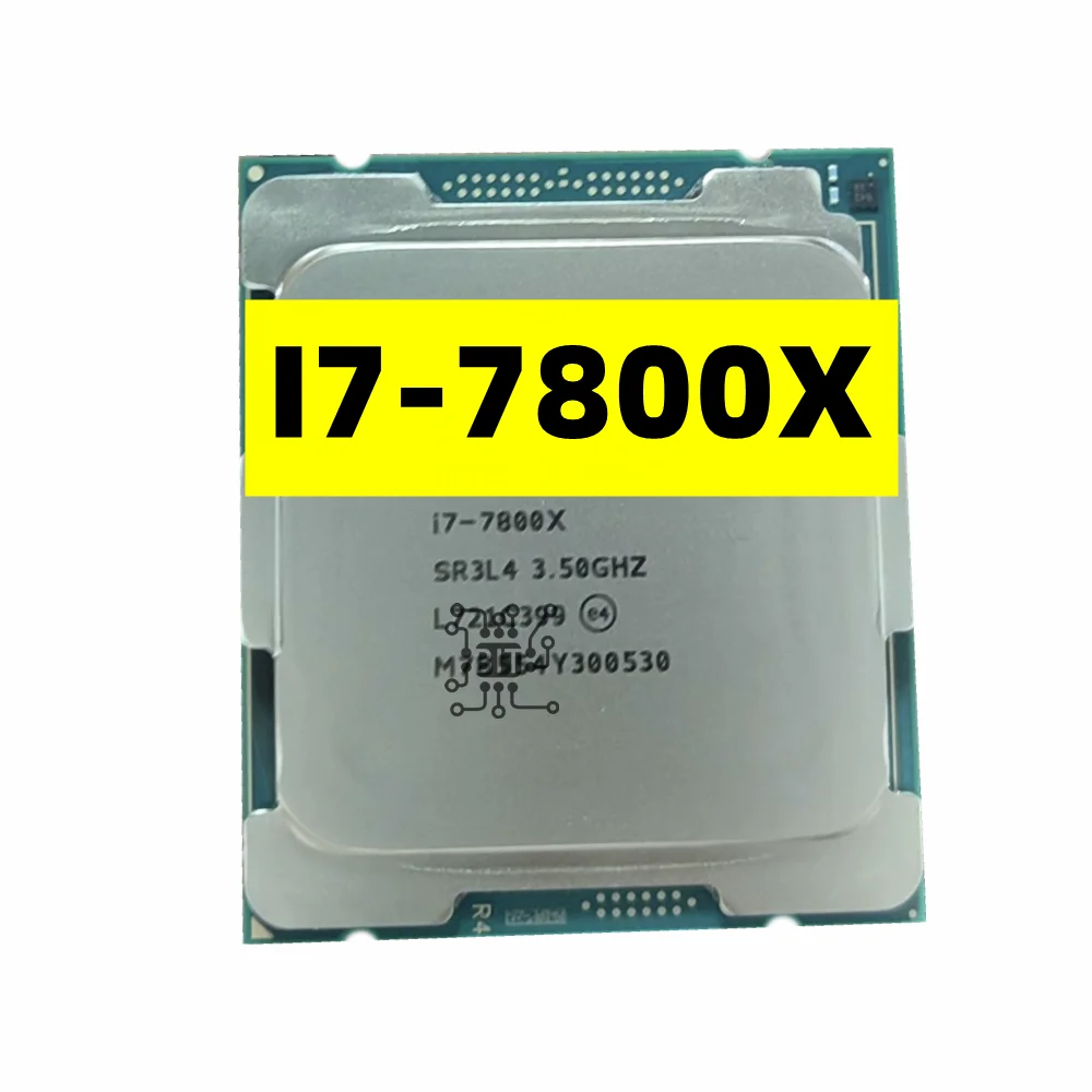 Núcleo de Cpu I77800x 14 nm Núcleos 12 Threads 35 Ghz 825 mb Tdp 140w para Desktop Placa-mãe X299