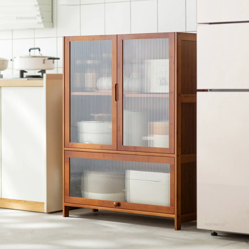 Multi-layer Kitchen Cabinet Small Apartment Kitchen Cabinets Multi-functional Floor-standing Living Room Sundry Storage Cabinets