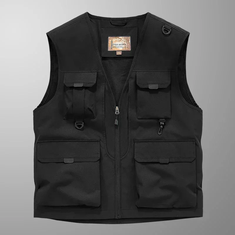 Veste de pêche respirante homme 2024 multi-poches conception photographe pour outdoor et sport