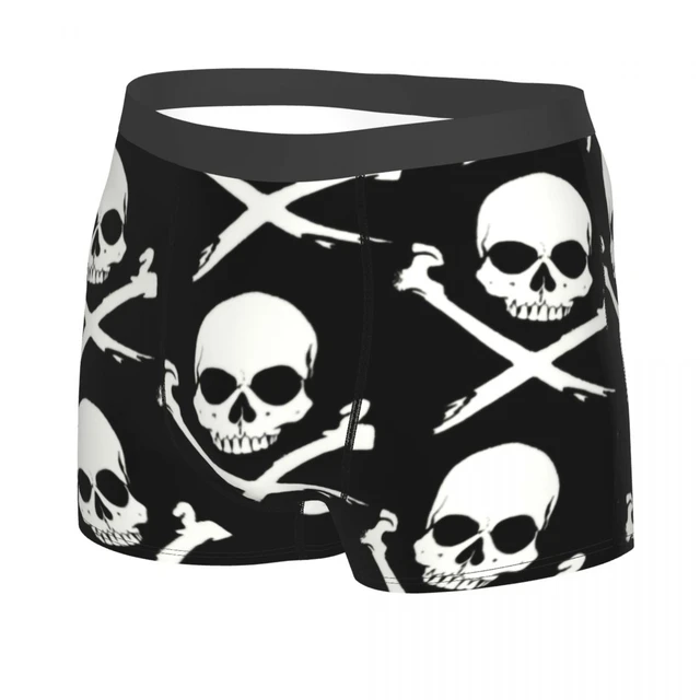 Fashion Jolly Roger Boxers Shorts Underpants Male Breathbale Pirate Skull  Briefs Underwear - AliExpress