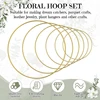 1 Piece Gold Crafts Metal Rings Wire Decoration For Diy Dream Catcher Wind Chimes Wreath Wrapping Technique Floral Art 30cm 1