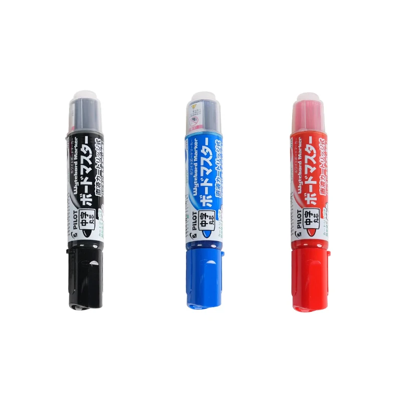 Pilot Whiteboard Marker WMBM Board Master &ndash; Flat Medium Round Tip, Refillable