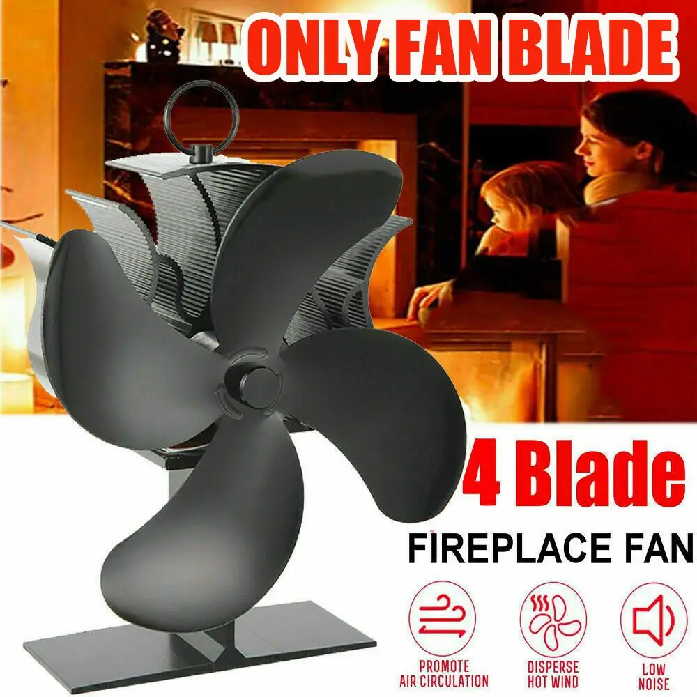Heat Power Stove Top Fan 4 Blades for Wood Burner