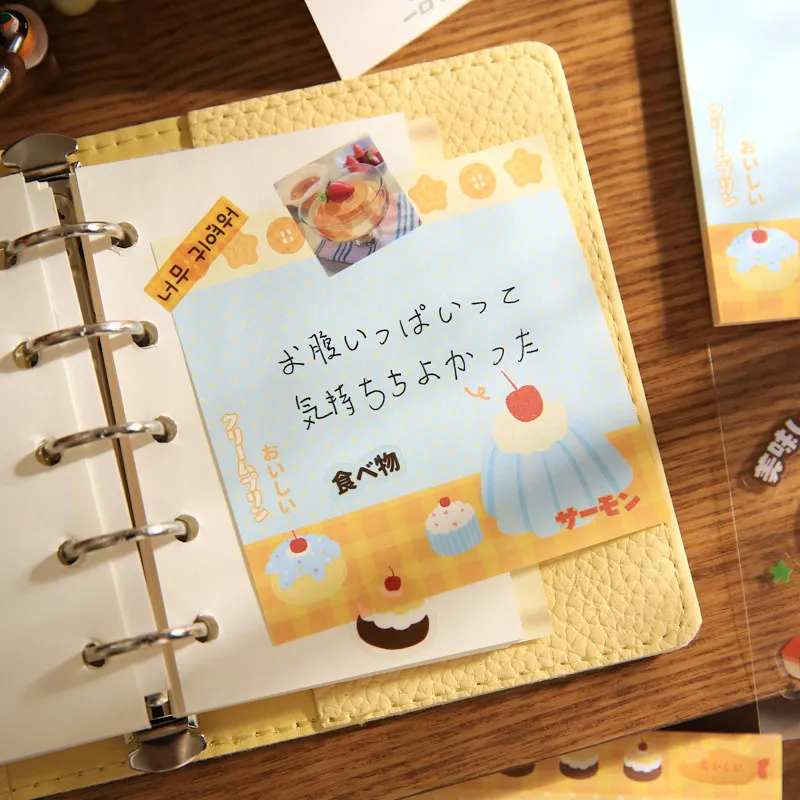 96 Sheets Cute Y2K Shop Series Memo Pads Stickers Set Message Paper Journal DIY Base Material Notepad School Stationery 4