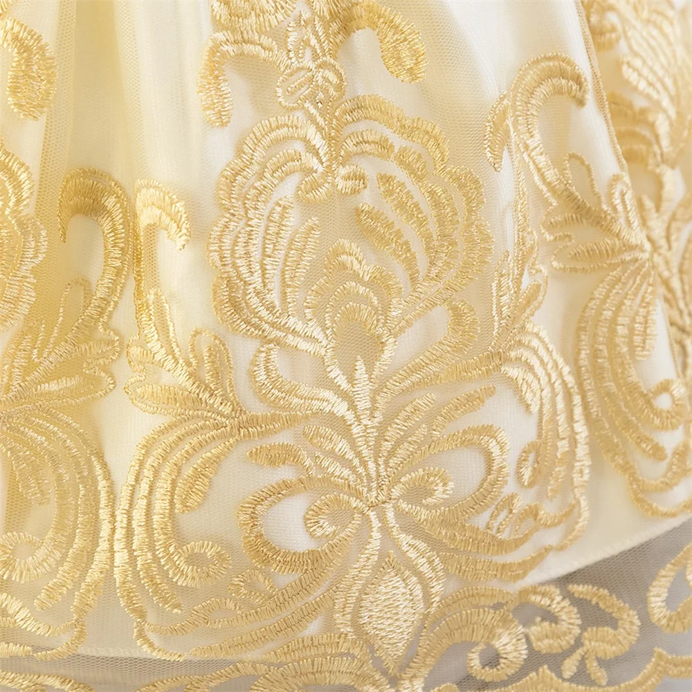 Schneewittchen Baby Mädchen Partykleid Karneval Halloween Weihnachten Prinzessin Ballkleid Hochzeit Geburtstag Kinderkleidung Cosplay Kostüme – Detail 12