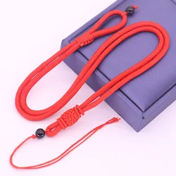 Exquisite Braided Chain with Beaded Charms - DIY Jewelry Making Accessories (Red)