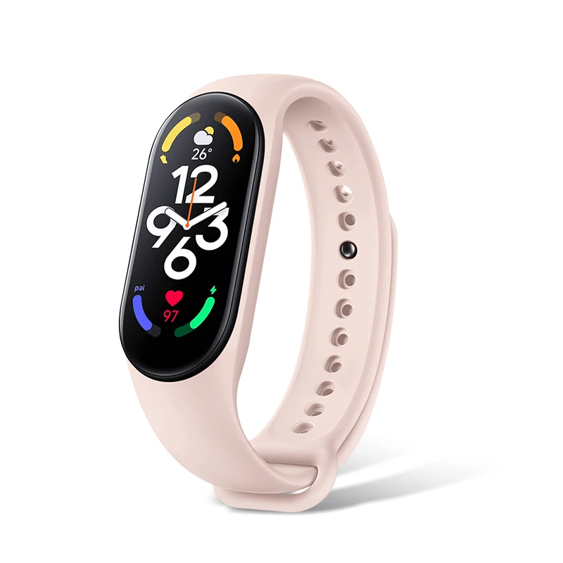 Фото Ремешок силиконовый для xiaomi mi band 7 6 5, спортивный браслет для xiaomi band Mi5 Mi6 Mi7 №4