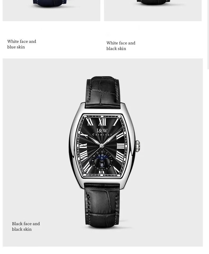 CARNIVAL I&W Mechanical Business Watches For Men Brand Luxury Automatic MIYOTA Movement Wristwatches Waterproof Man Reloj Hombre_voghion.com