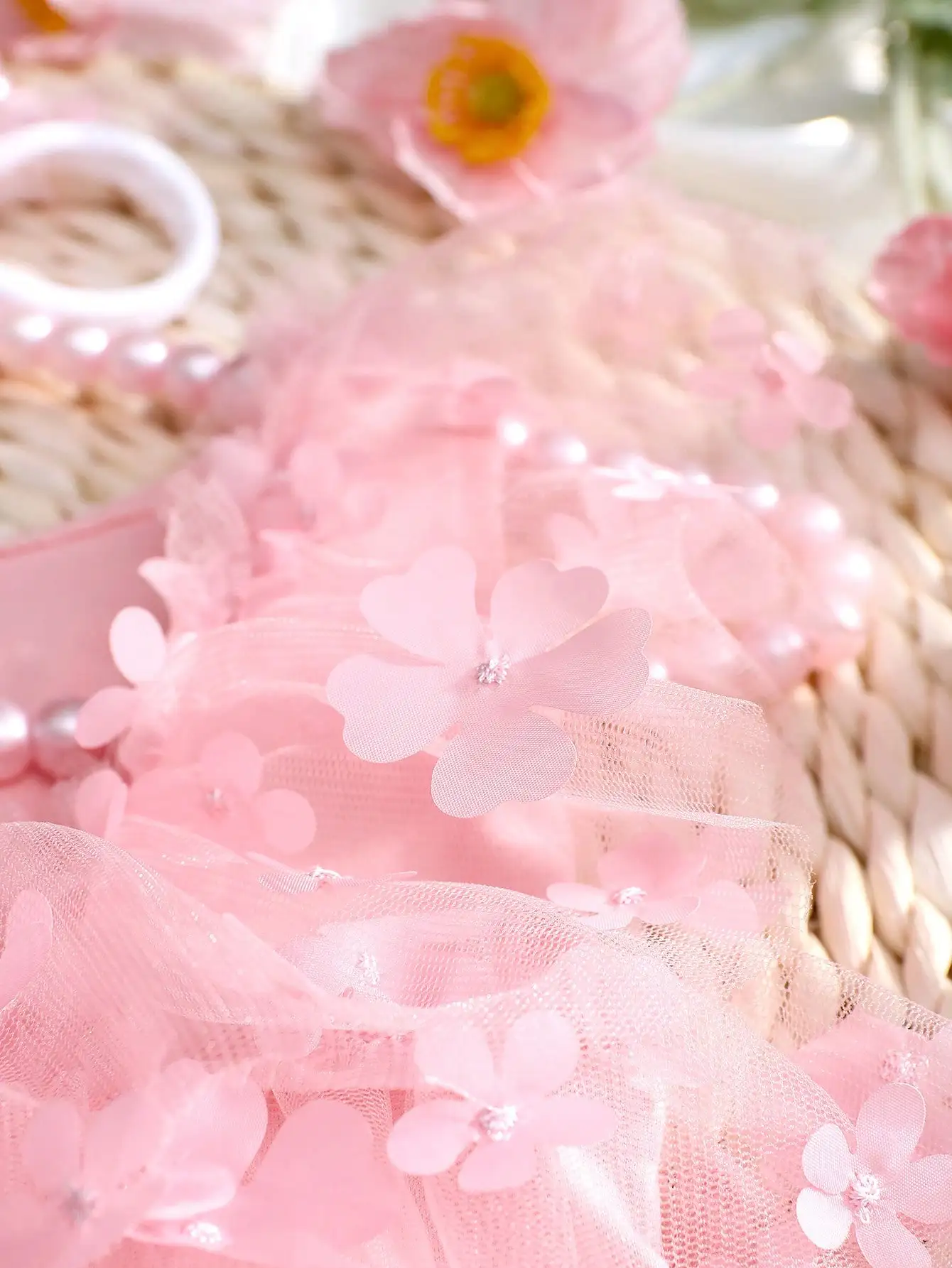 Ylsteed 2-teiliges Set für Neugeborene, Mädchen, Fotografie-Outfits, Stickerei, Blumen-Strampler mit Stirnband, Baby-Fotoshooting-Kleidung – Detail 26