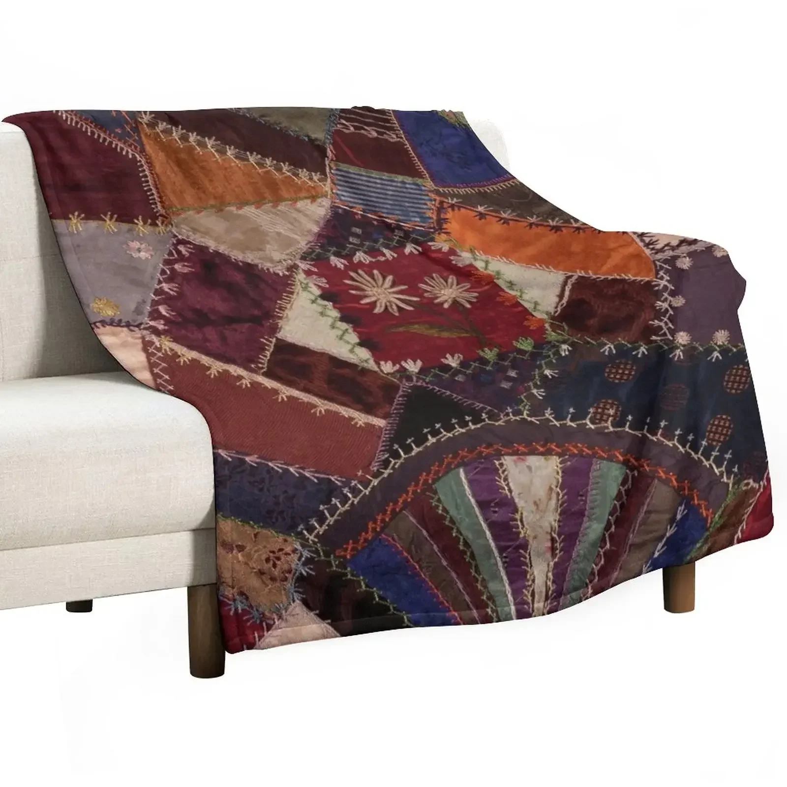 

Vintage Bohemian Quilt Throw Blanket Baby Camping Weighted Travel Blankets