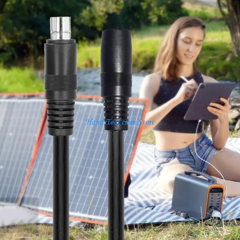 H37F 6.2m/20.3ft 긴 태양광 발전기 어댑터 케이블 코드 범용 DC8020 8.0x2.0mm 호환성 야외 사용