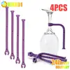 4Pcs Adjust Silicone Wine Glass Dishwasher Goblet Holder Safer Stemware Saver Utensils Saver Wine Glass Clip Washing Assistant 1