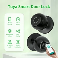Aluminium Door Lock Smart Fingerprint Key Unlock Bluetooth Digital Electronic Door Locks Tuya APP Remote Control USB Charge - Image 4