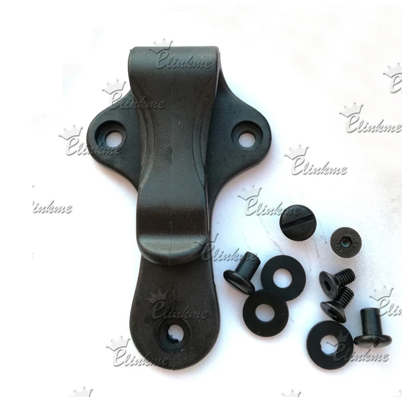 3.43" *2.0"(85mm*52mm ) excellent Kydex Holster / sheath Clips knife scabbard Clip DIY Black Clip with screw