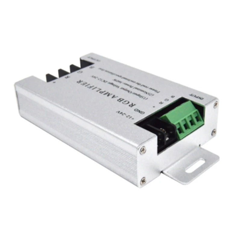10x-360w-rgb-led-amplifier-controller-dc12v-24v-30a-aluminum-shell-for-rgb-5050-3528-smd-led-strip-lamp