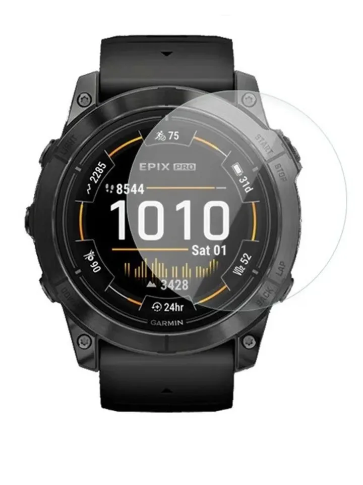MIHENCE Lot De 3 Films De Protection D'écran Compatibles Avec Montre Intelligente Garmin Fenix 8 47 Mm AMOLED, Anti-rayures 9H, Compatible Avec La Montre Intelligente Fenix 8 47 Mm AMOLED