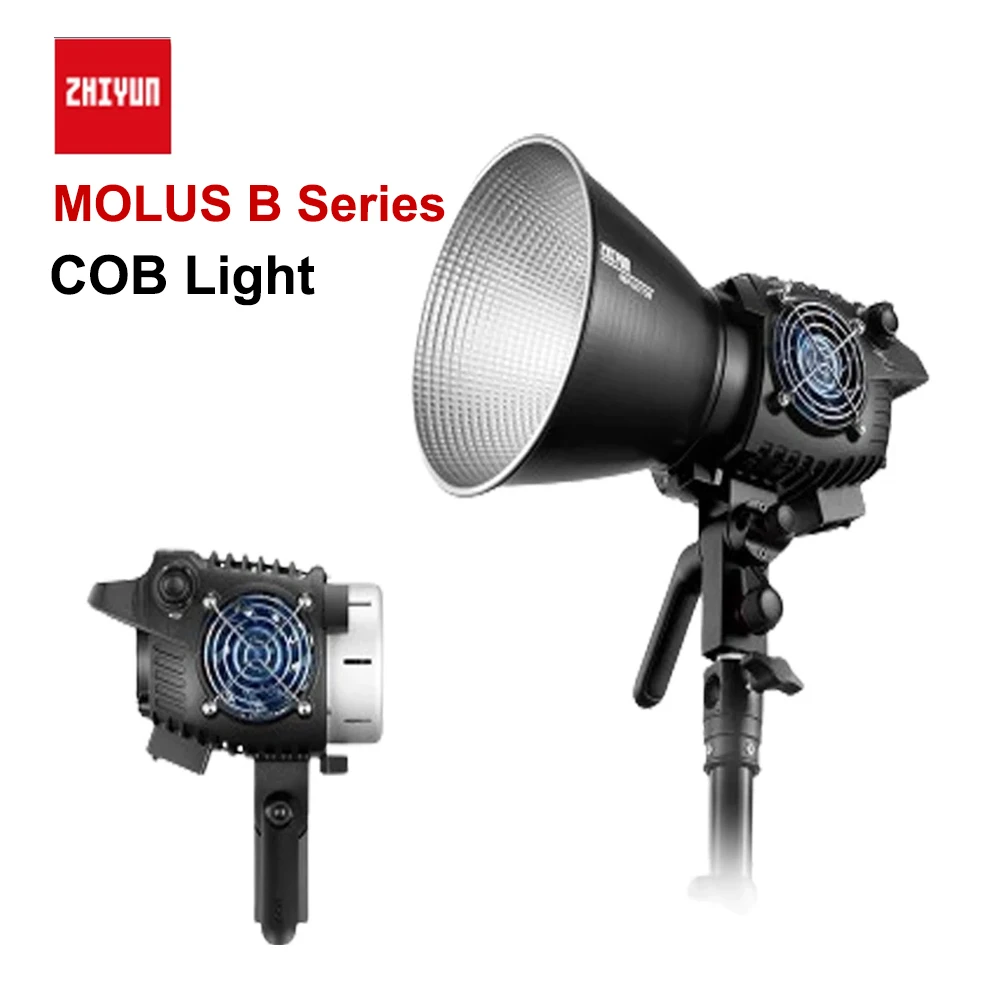 ZHIYUN MOLUS B 시리즈 COB 라이트, 2 색 비디오 조명, 촬영 스튜디오 스탠딩 라이트, 사진 조명, B100, B200, B300, B500