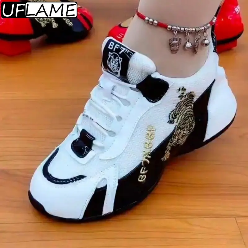 SportsShoesWomensAuspiciousTigerEmbroideryBreathableWomens