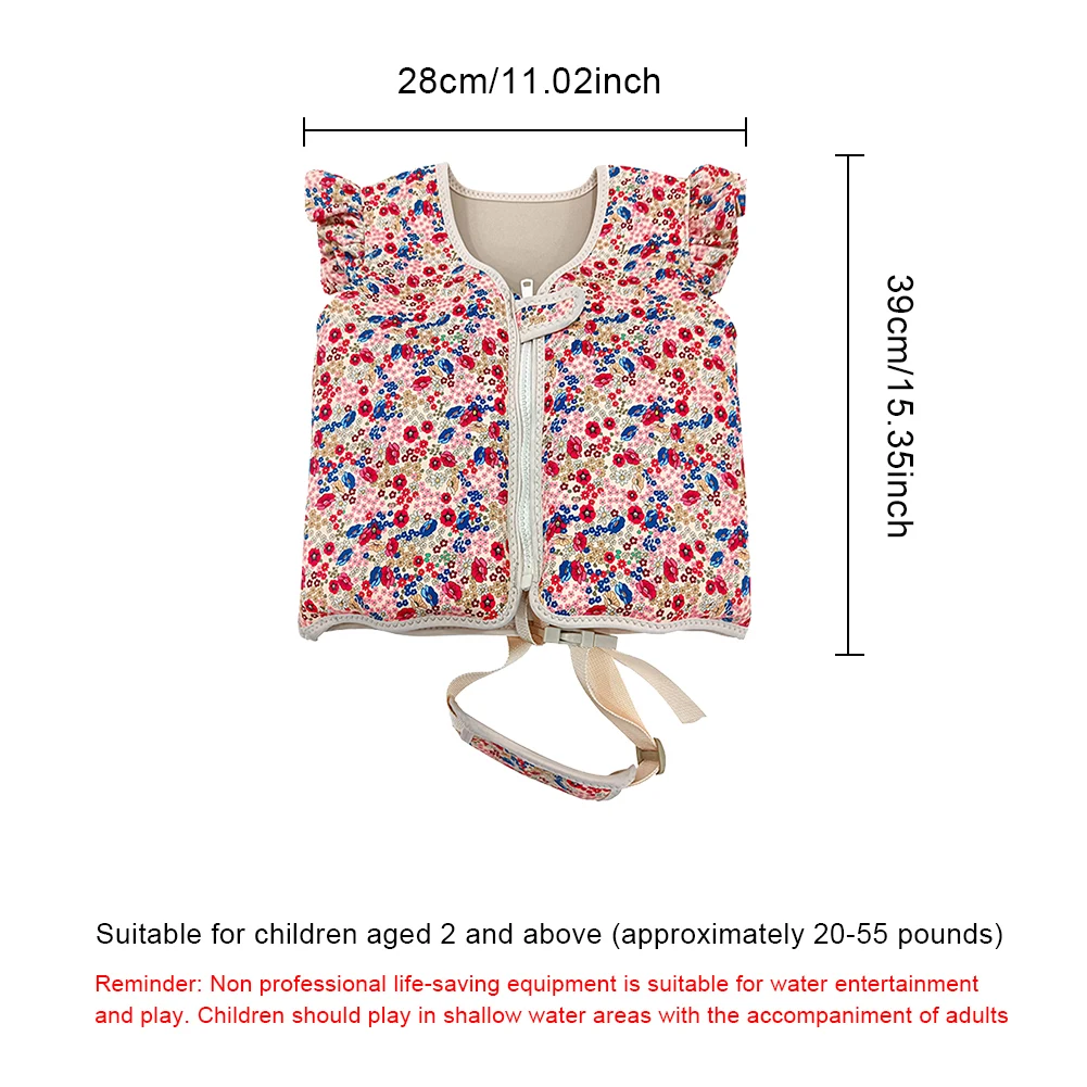 Unisex Children Swimming Aid Buoyancy Clothing Swimming Training Life Jacket Safe Life Vest for Kids Age 2 3 4 Years