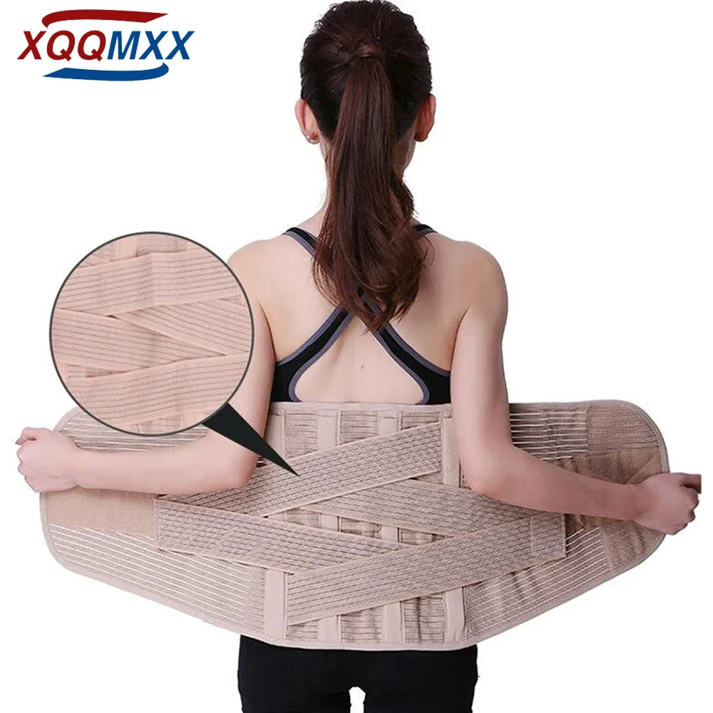 Breathable Lumbar Support Belt for Men Women, Back Brace
