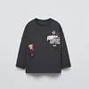 New Style Disney Character Pattern Children Tops Long Sleeved T Shirts Autumn Kids Clothing Round Collar Blouse Bottoming Shirt 6