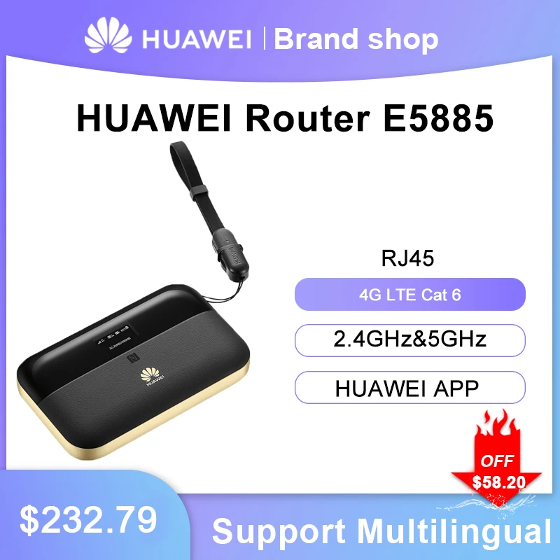 helling Overblijvend Belonend Huawei E5885 E5885ls-93a 300mbps 4g Lte Cat 6 Mobile Wifi Hotspot With  Ethernet Port Support B1/b2/b3/b4/b5/b7/b8/b20/b19 Unlock - 3g/4g Routers -  AliExpress