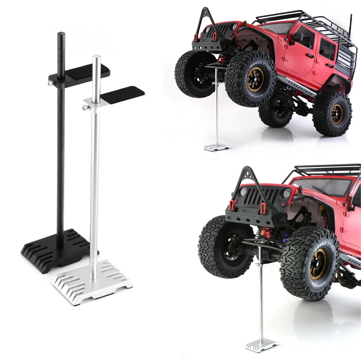 3Pcs Red Plastic RC Car Storage Boxes - Roof Rack Decoration For 1/10 Scale Crawlers (TRX4, SCX10, Axial) - View #6